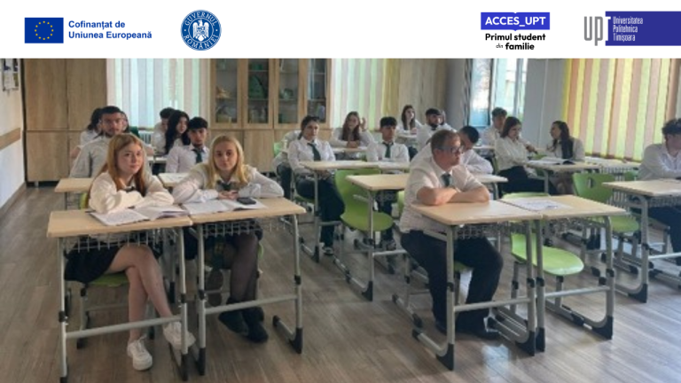 Ultimele ore remediale din acest an școlar: elevii ACCES_UPT își consolidează pregătirea pentru Bacalaureat