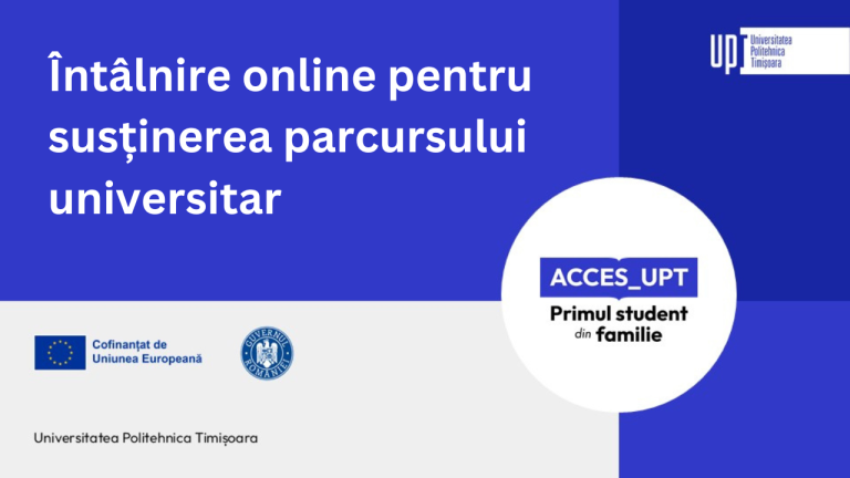 Întâlnire online cu studenții Facultății de Construcții pentru susținerea parcursului universitar