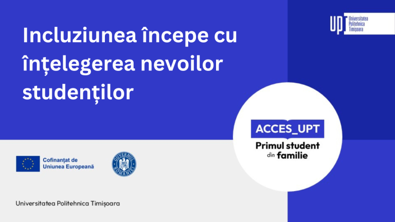 Incluziunea începe cu înțelegerea nevoilor studenților
