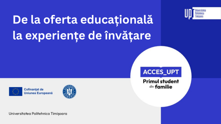 De la oferta educațională la experiențe de învățare