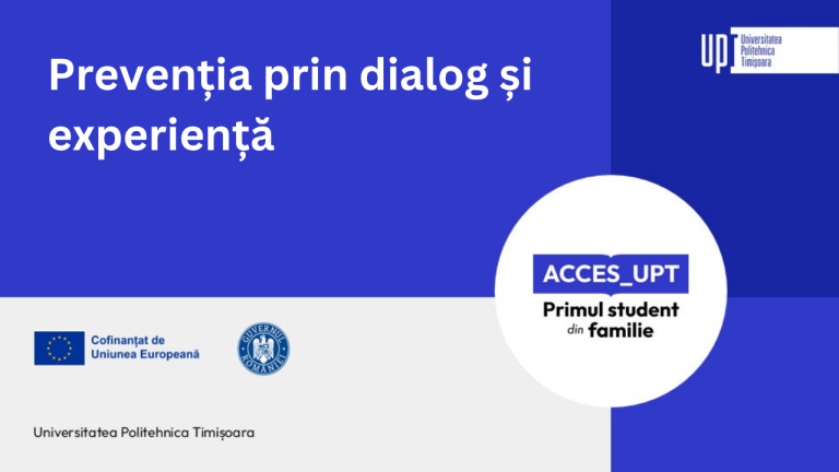 Prevenția consumului de alcool și droguri prin dialog și experiență