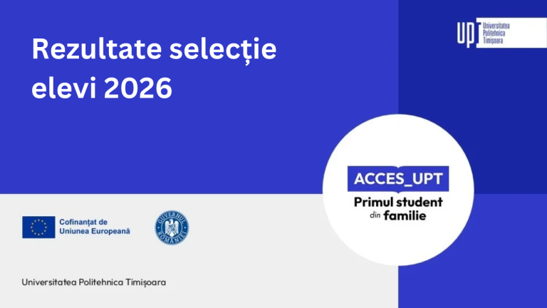 Rezultatele selecției elevilor în grupul țintă 2026